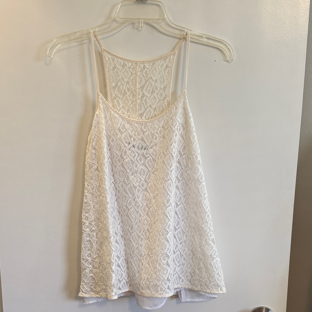 Nanette Lepore White Lace Camisole